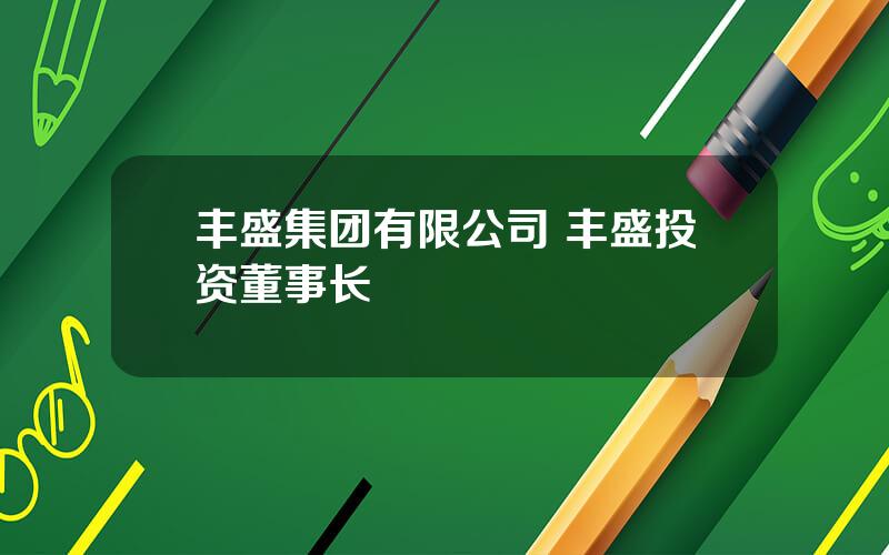 丰盛集团有限公司 丰盛投资董事长